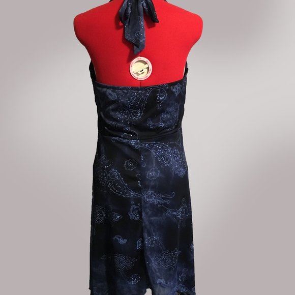 Blue Sparkly 90's Prom Dress - Picture 2 of 4